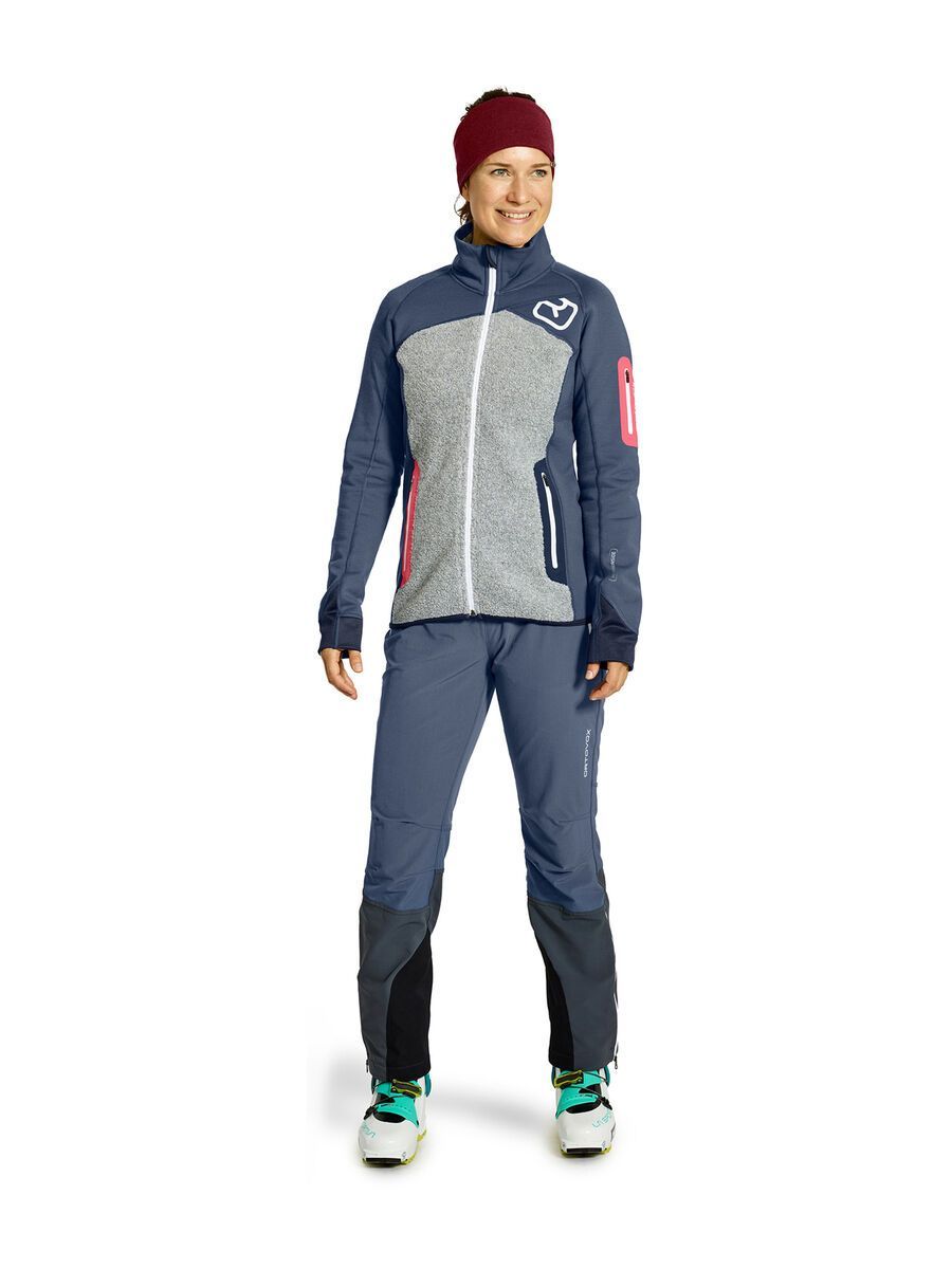 Ortovox Merino Fleece Plus Jacket W, night blue - Bild 2