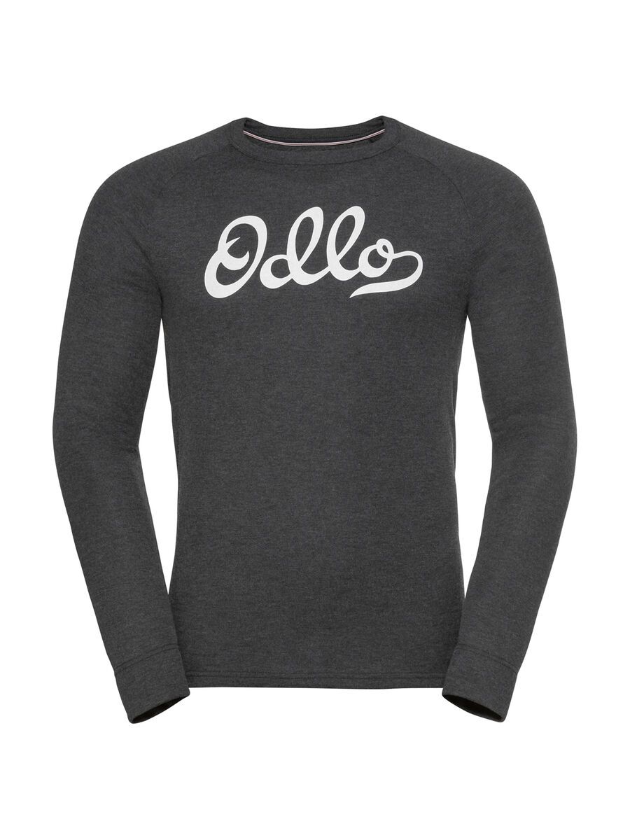 Odlo Men's Active Warm Originals Eco Baselayer Top, dark grey melange - Bild 1