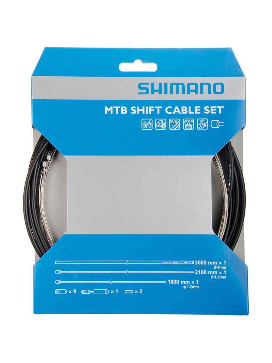 Shimano Schaltzug-Set MTB Edelstahl - 1x 1.800/1x 2.100 mm - Bild 1