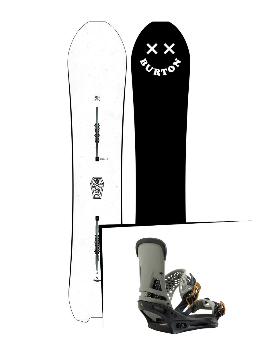 Set: Burton Skeleton Key 2019 + Burton Malavita black/gray - Bild 1