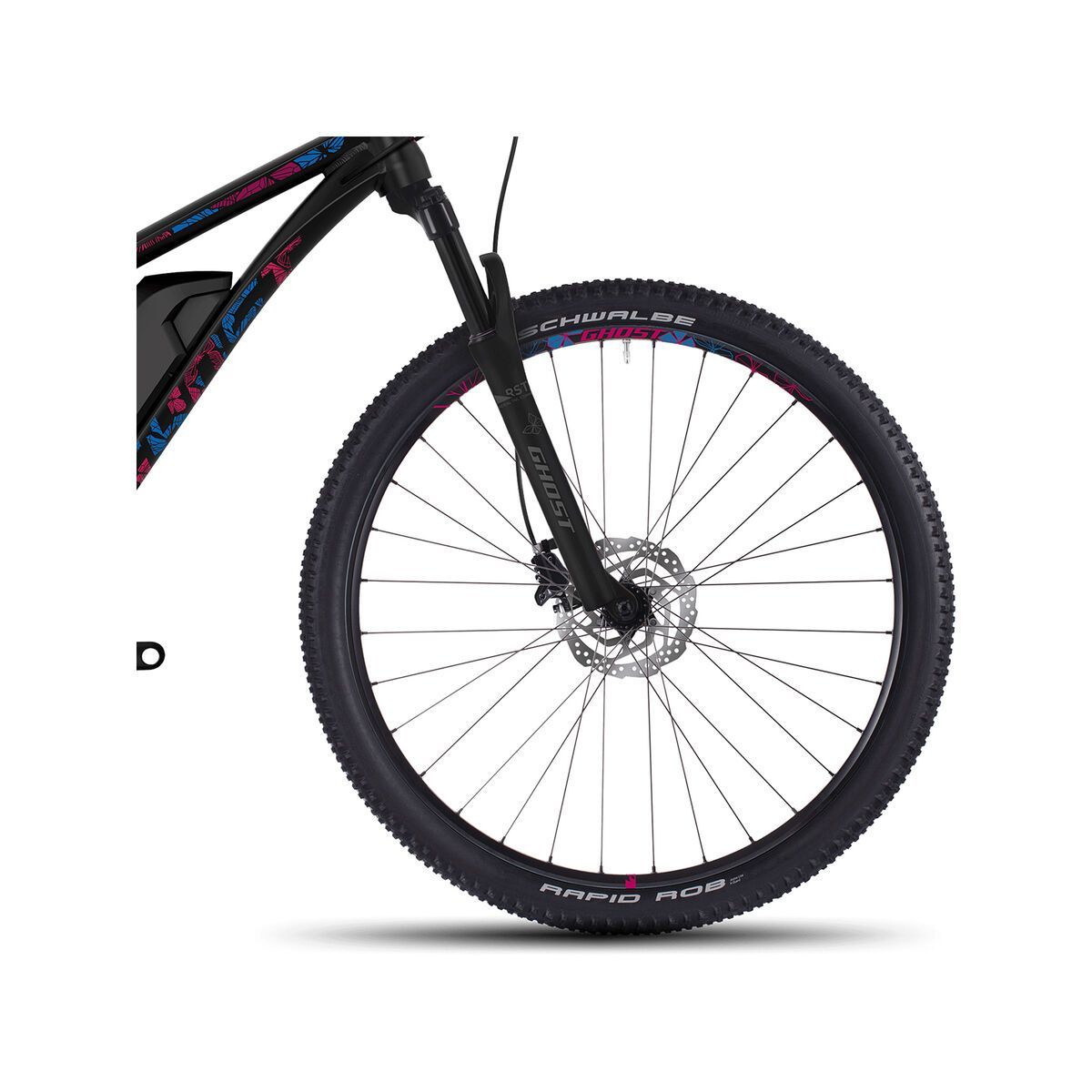 Ghost Hybride Lanao 2 AL 29, night black/riot blue/fuchsia pink - Bild 2