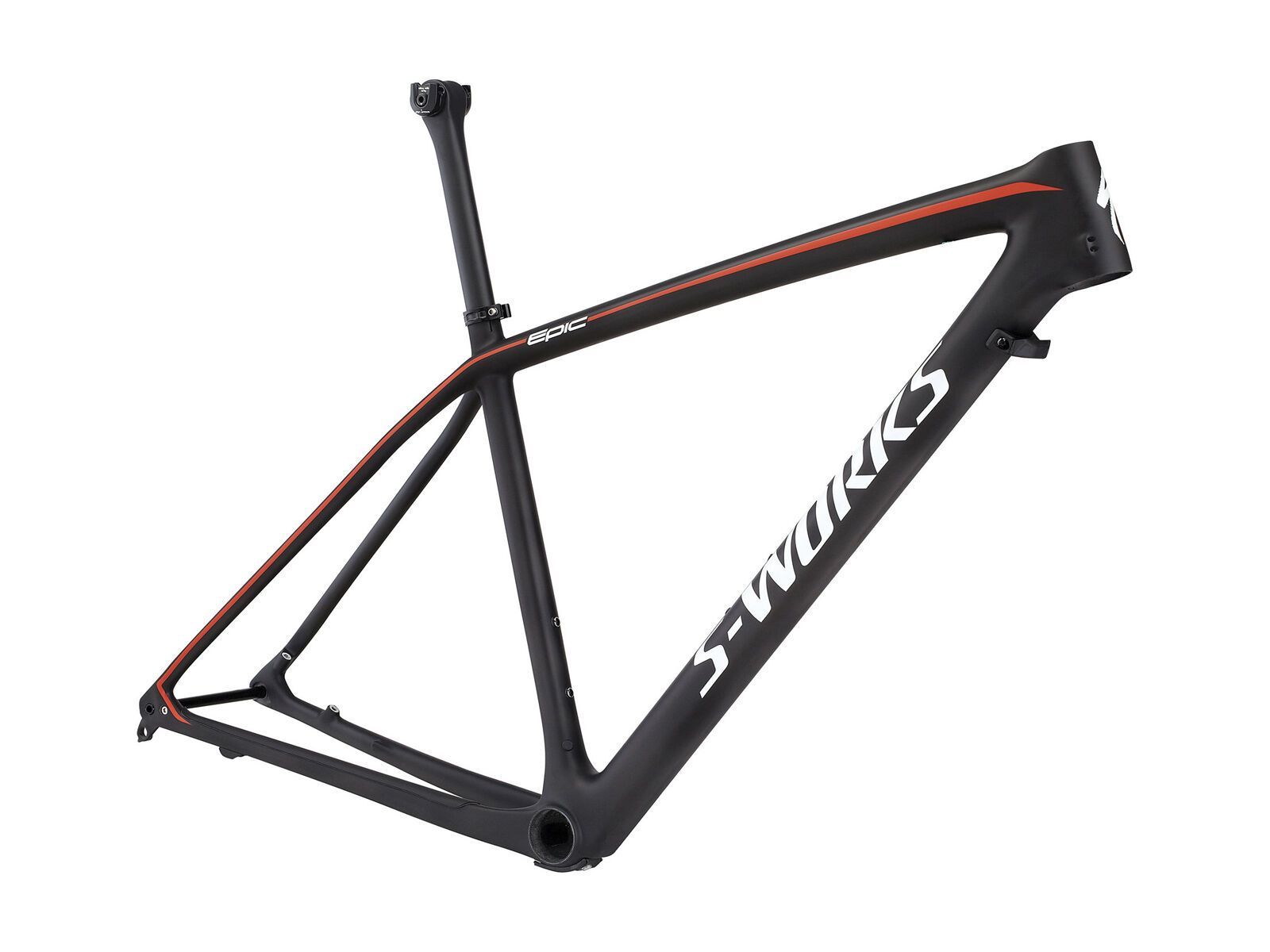 Specialized S-Works Epic HT Carbon 29 Frame, satin gloss carbon/white/rocket red - Bild 1