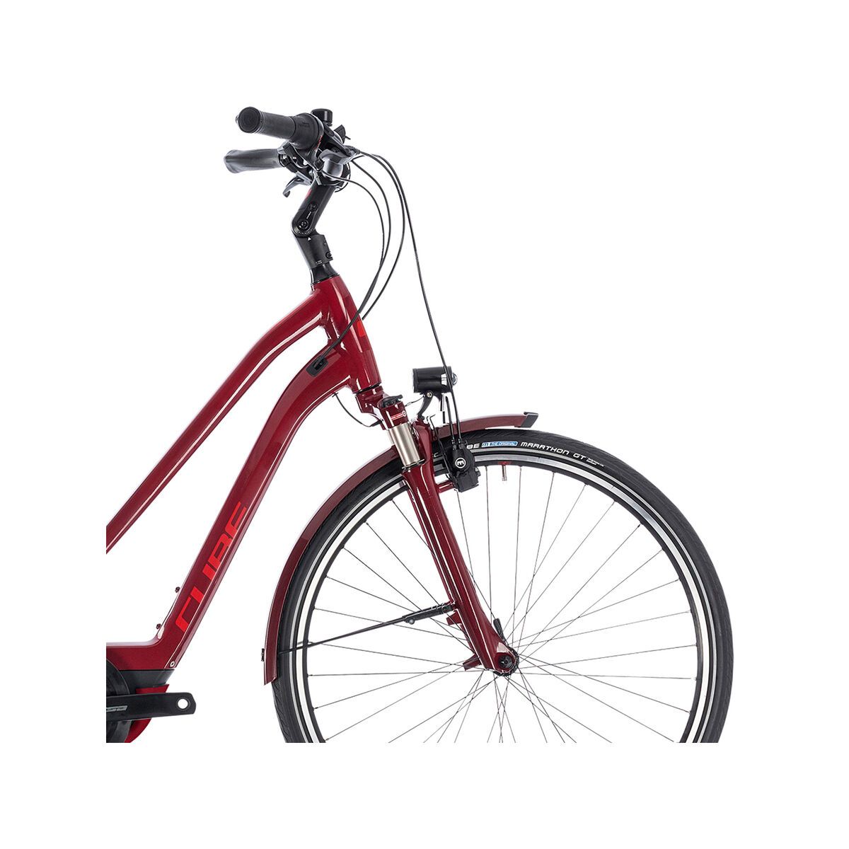 Cube Town Hybrid Pro 400 Trapeze, darkred´n´red - Bild 7