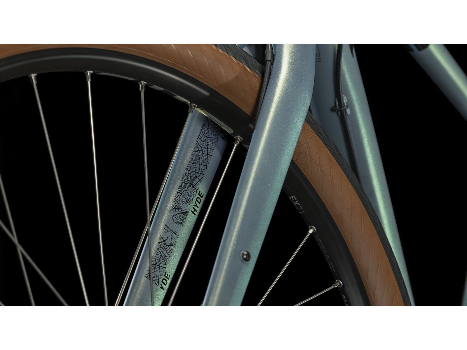 Cube Hyde Pro Trapeze, metalgreen´n´black - Bild 3