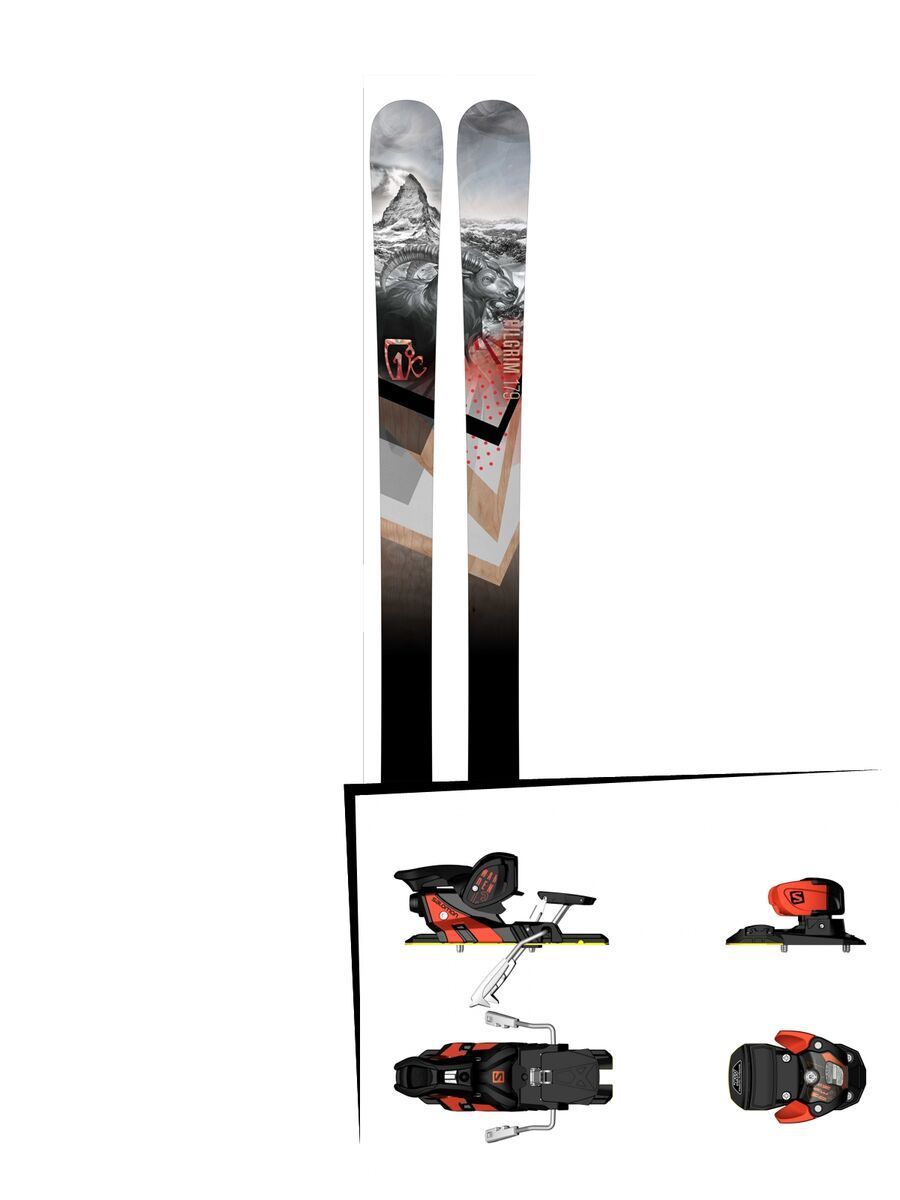 Set: Icelantic Pilgrim 2016 + Salomon Warden MNC 13 (1456101) - Bild 1
