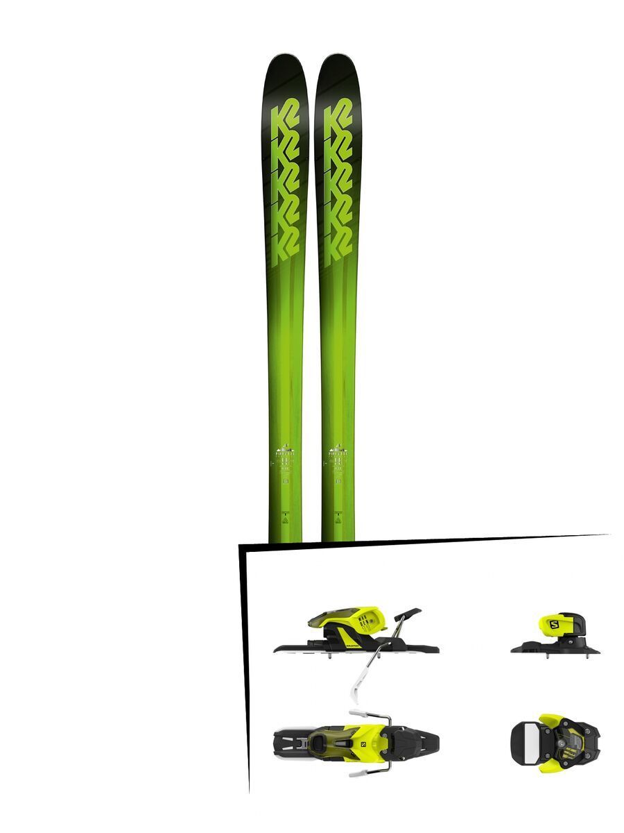 Set: K2 SKI Pinnacle 95 2018 + Salomon Warden 11 yellow/black - Bild 1