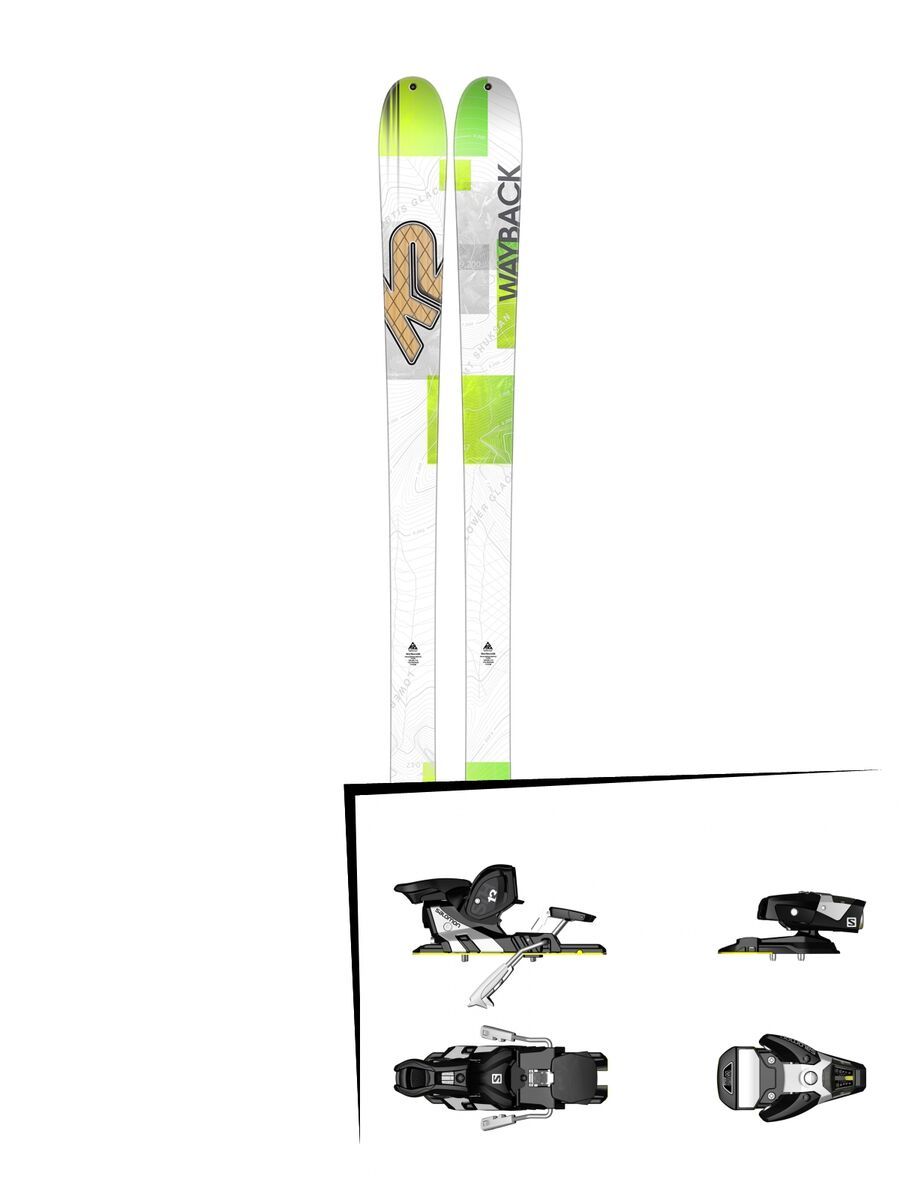 K2 SKI Set: Wayback 88 2016 + Salomon STH2 WTR 13 - Bild 1