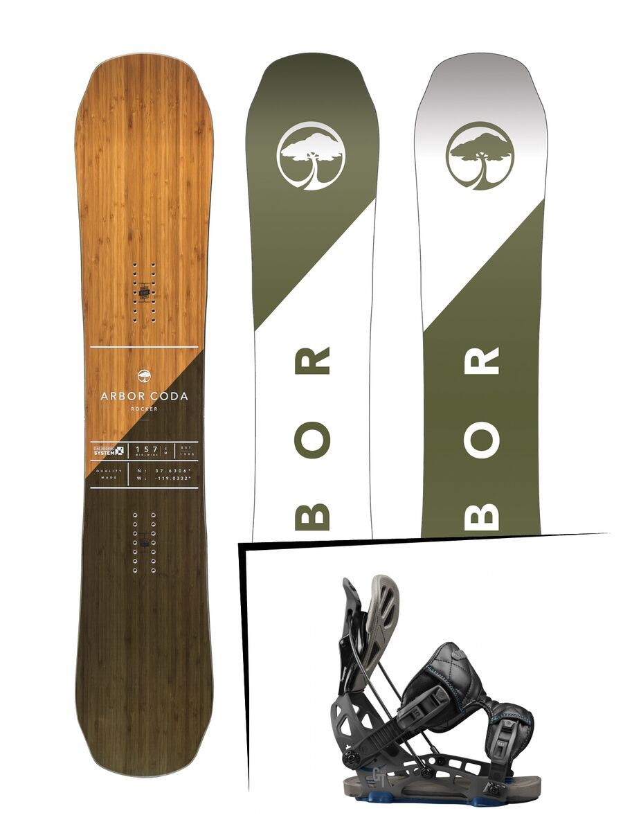 Set: Arbor Coda Rocker 2017 + Flow NX2-GT (1718315S) - Bild 1