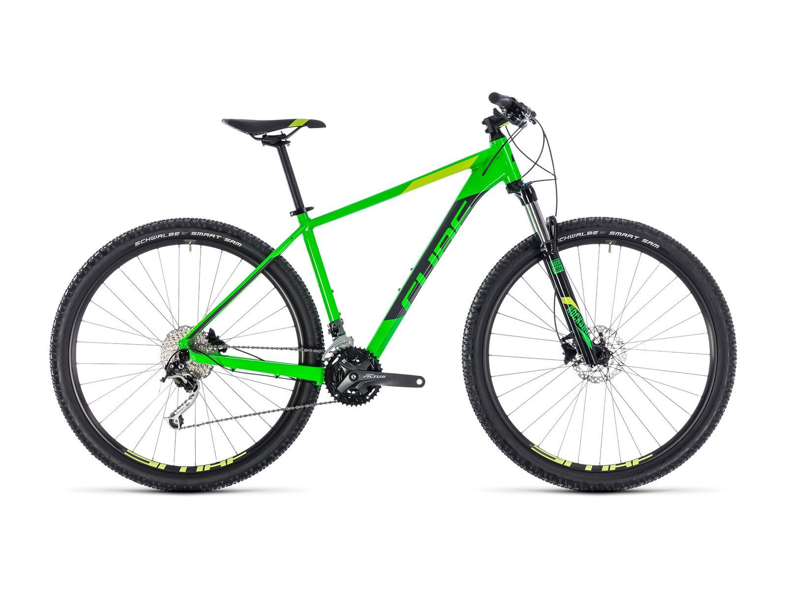 Cube Analog 27.5, flashgreen´n´grey - Bild 1