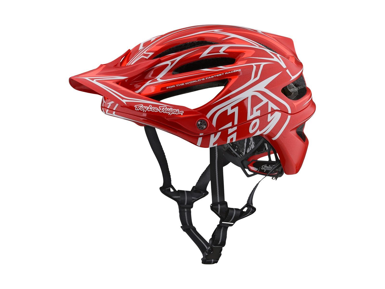TroyLee Designs A2 Pinstripe 2 Helmet MIPS, red - Bild 1