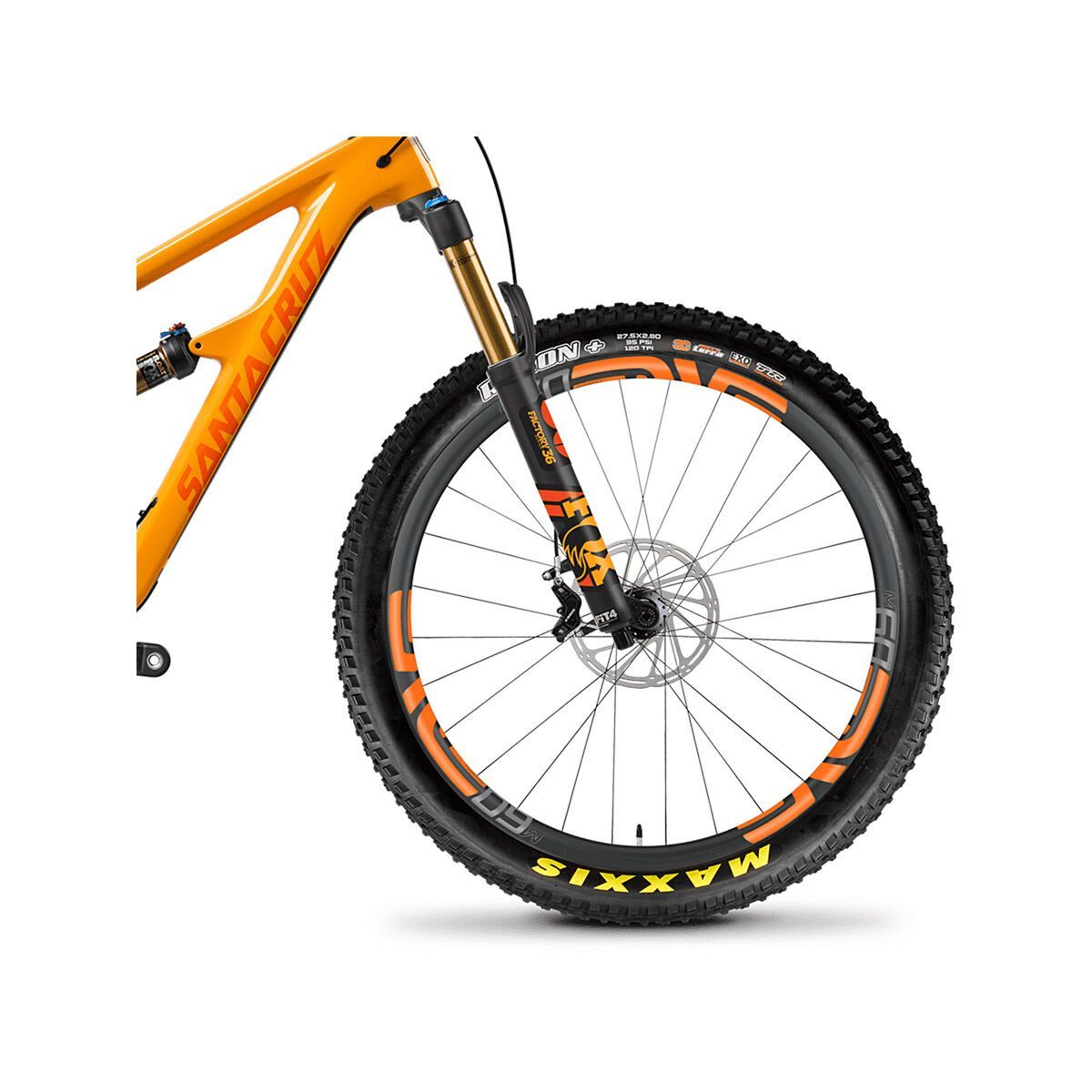 Santa Cruz Hightower CC XX1 ENVE 27.5 Plus, gloss mango and orange - Bild 3