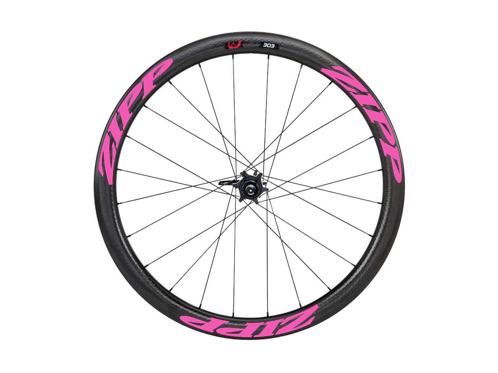 Zipp 303 Firecrest Tubular Disc-brake, schwarz/pink - Bild 1