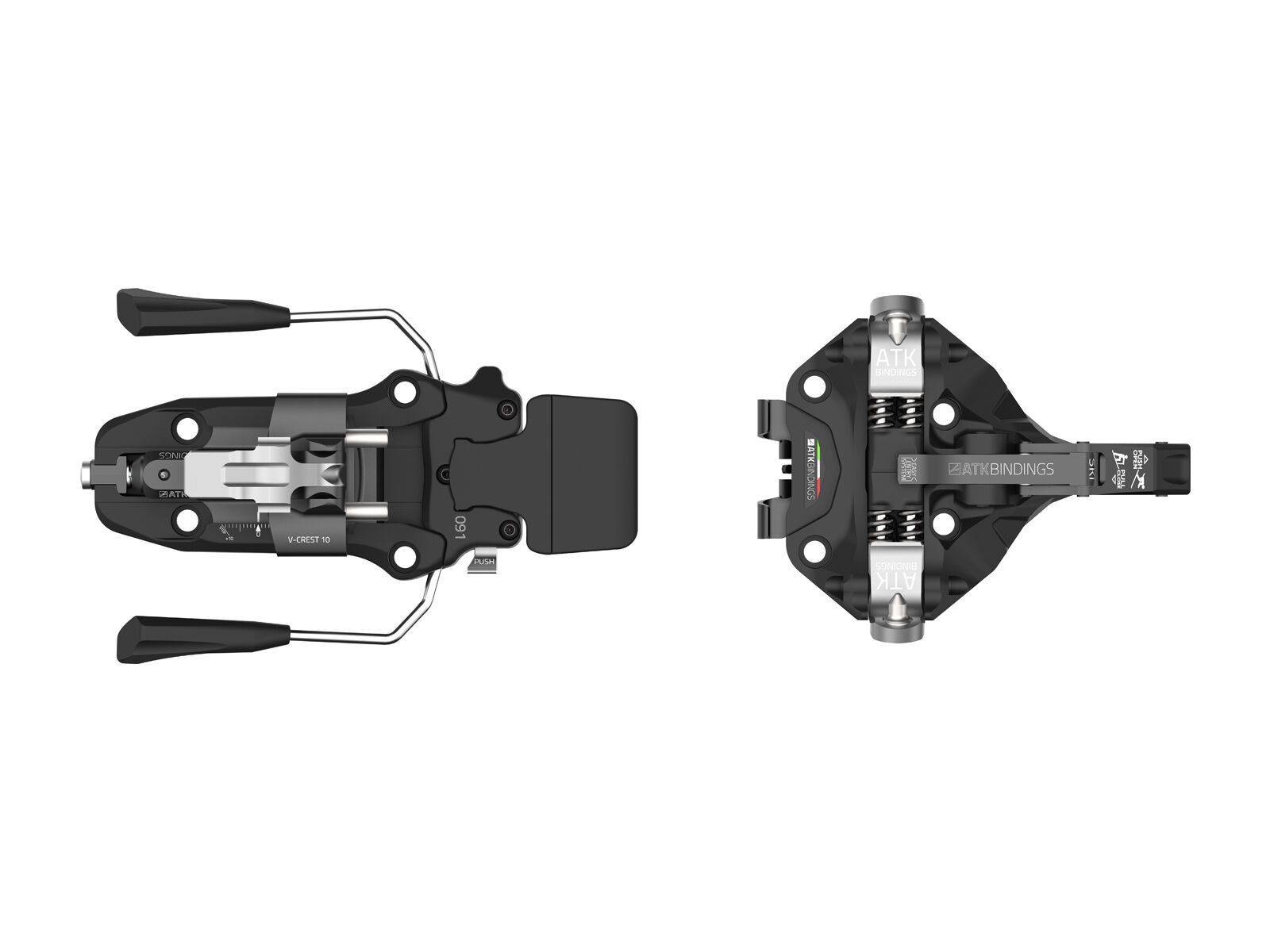 ATK V-Crest 10 BR - 102 mm, black titanium - Bild 3