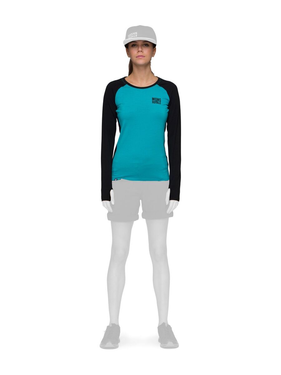 Mons Royale Supa Tech LS, med blue black - Bild 1