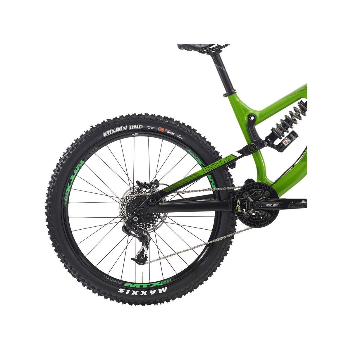 Kona Precept 200, matt green & black w/ black & white decals - Bild 4