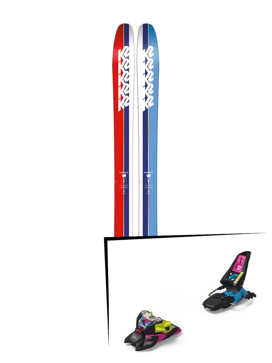 Set: K2 SKI Marksman 2019 + Marker Squire 11 ID black/pink/blue - Bild 1