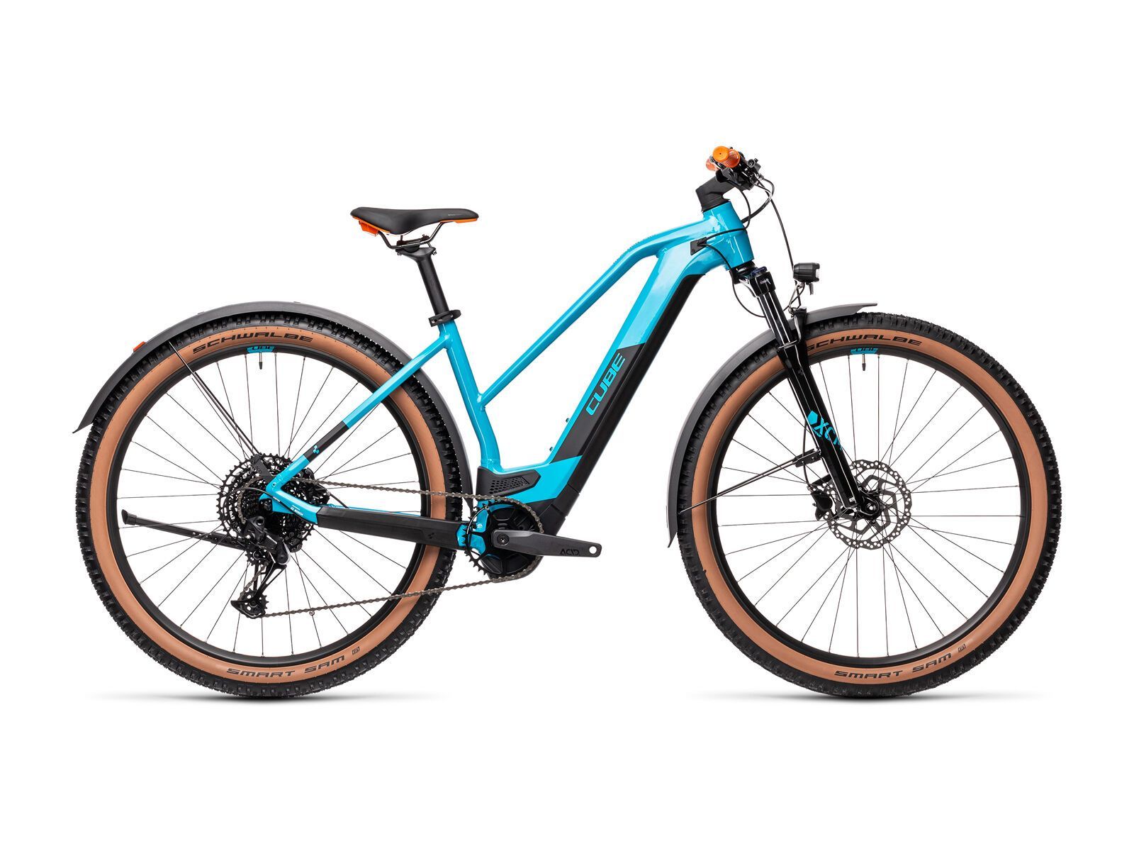 Cube Reaction Hybrid Pro Allroad 500 29 Trapeze, petrol´n´orange - Bild 1