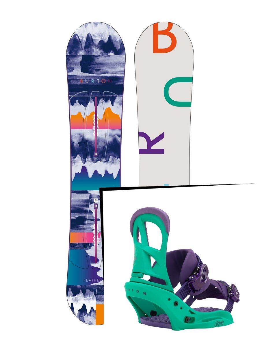Set: Burton Feather 2016 +  Scribe EST (1464019S) - Bild 1