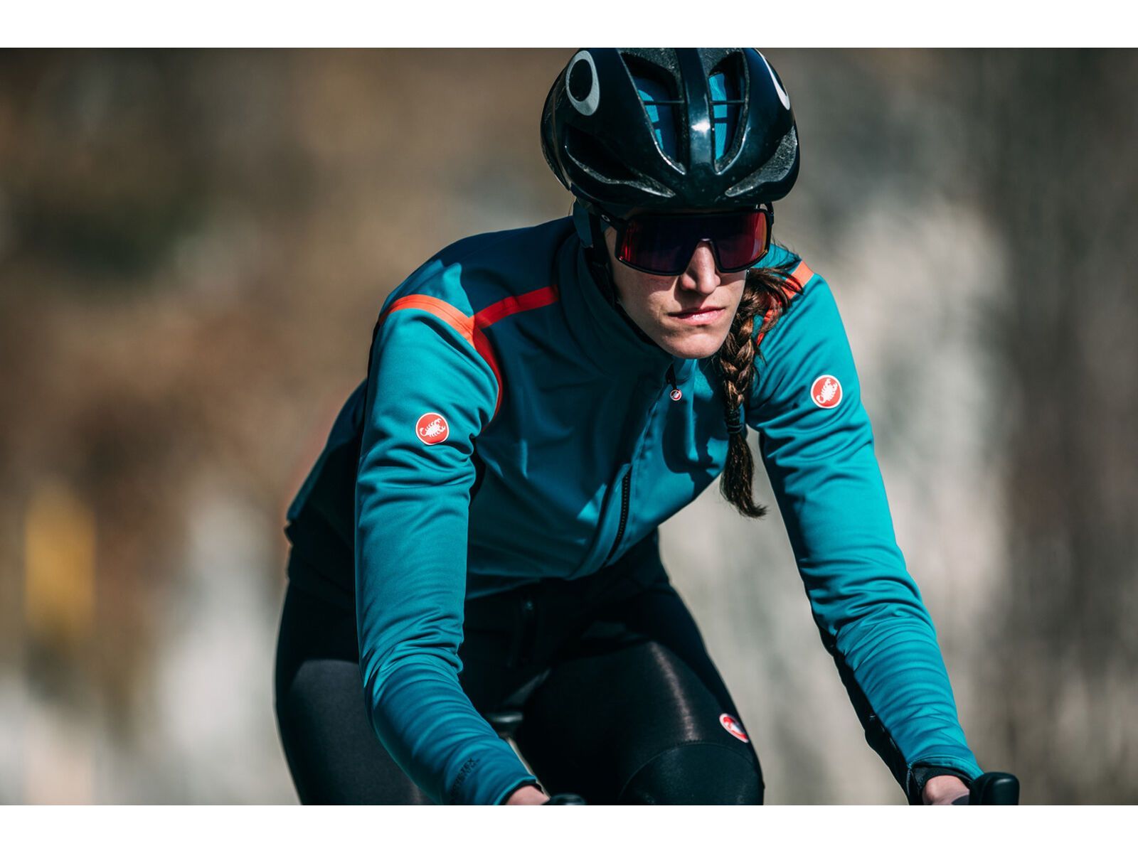 Castelli Alpha RoS 2 W Jacket, teal blue/fiery red-sky blue - Bild 14