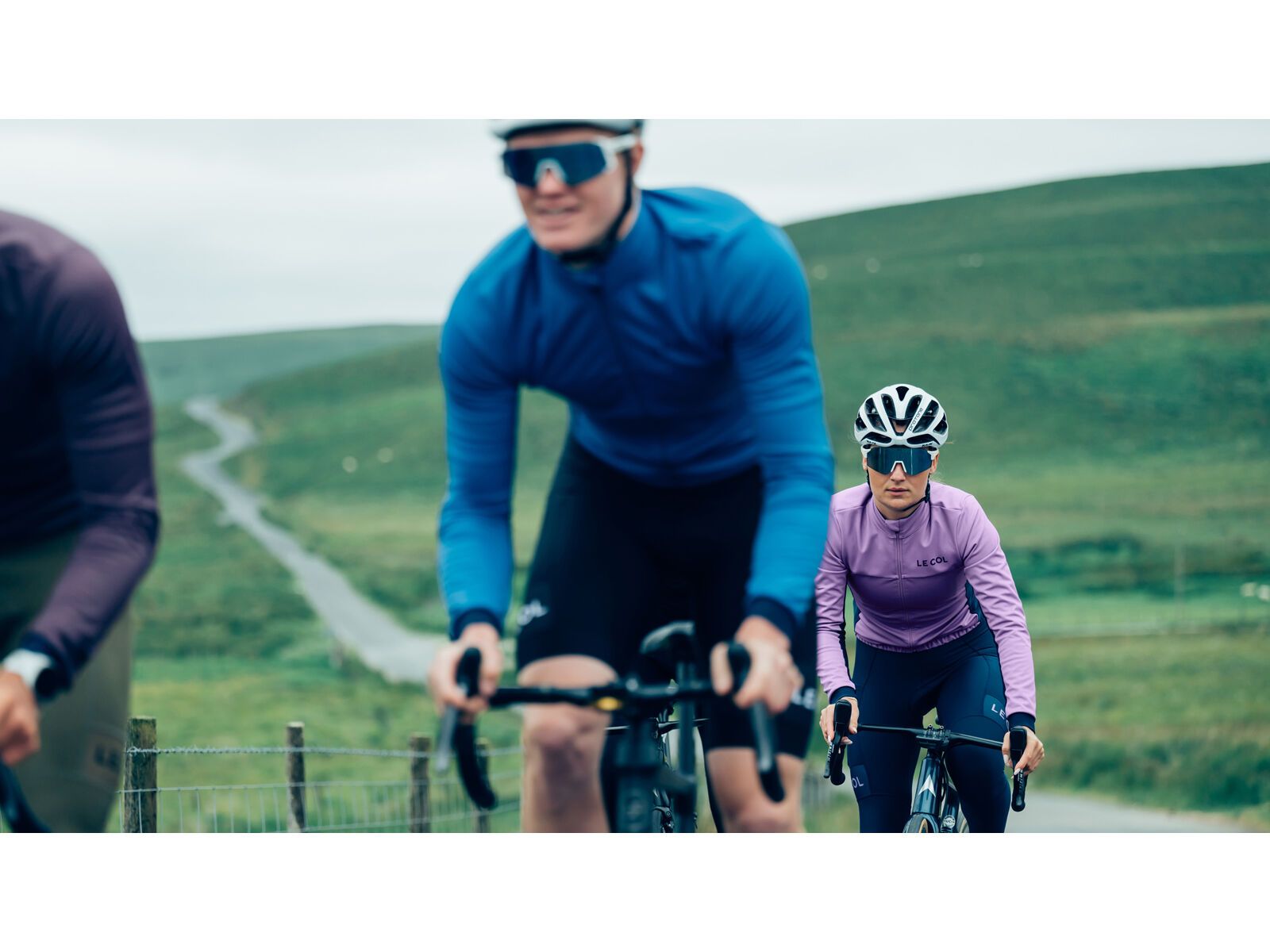 Le Col Womens Sport Cargo Bib Tights, navy/orchid - Bild 14