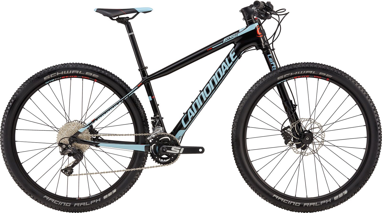Cannondale F-Si Carbon Women's 2, jet black w/ acid red and atmosphere blue, gloss - BLK - Bild 1