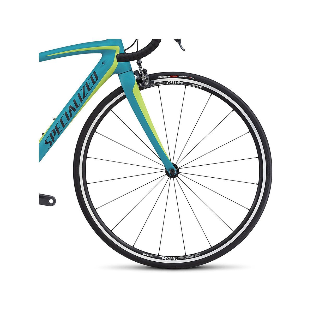 Specialized Amira SL4 Comp Ultegra Di2, satin light turquoise/hyper green/black - Bild 2