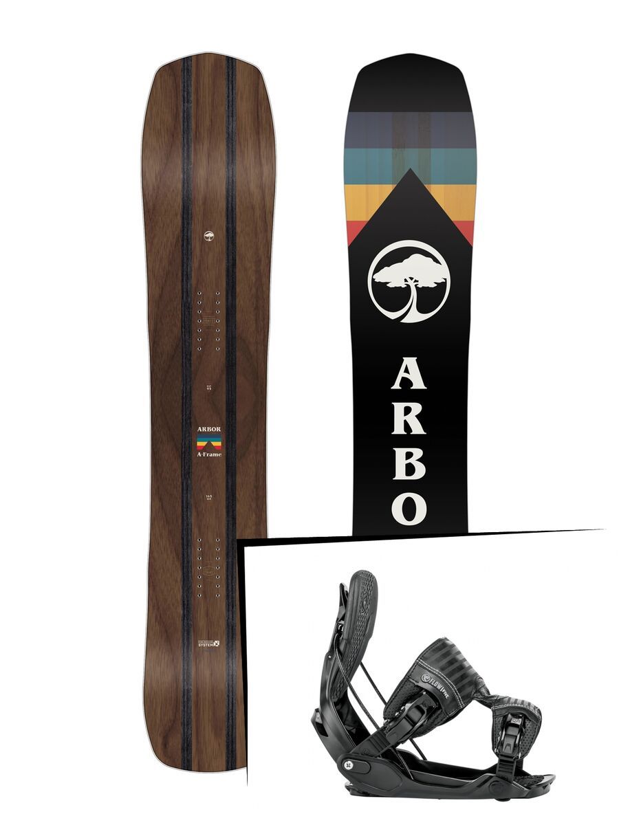 Set: Arbor A-Frame 2019 + Flow Five black - Bild 1