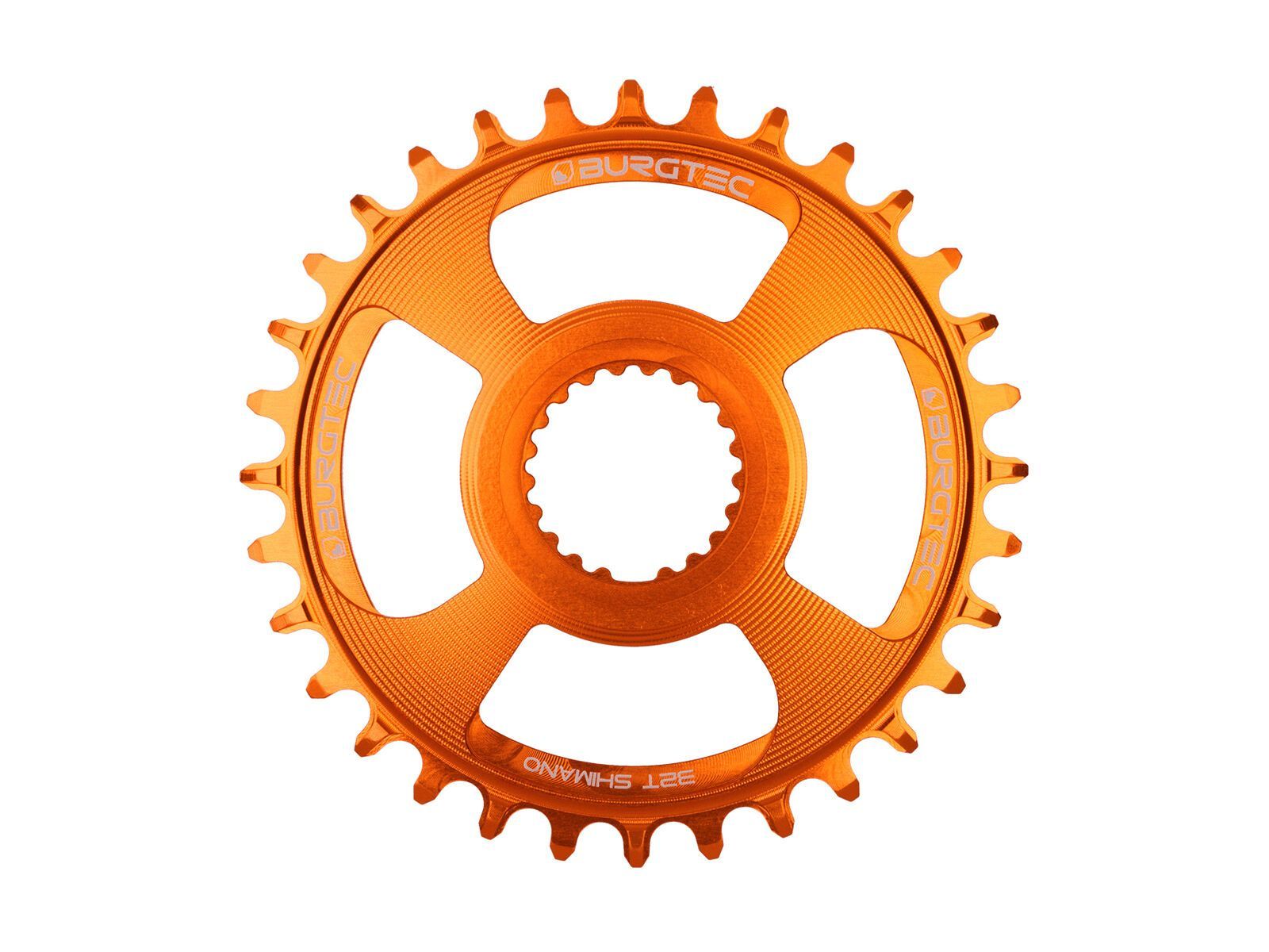 Burgtec Shimano Direct Mount Thick Thin Chainring iron bro orange 34 Z BT-8724