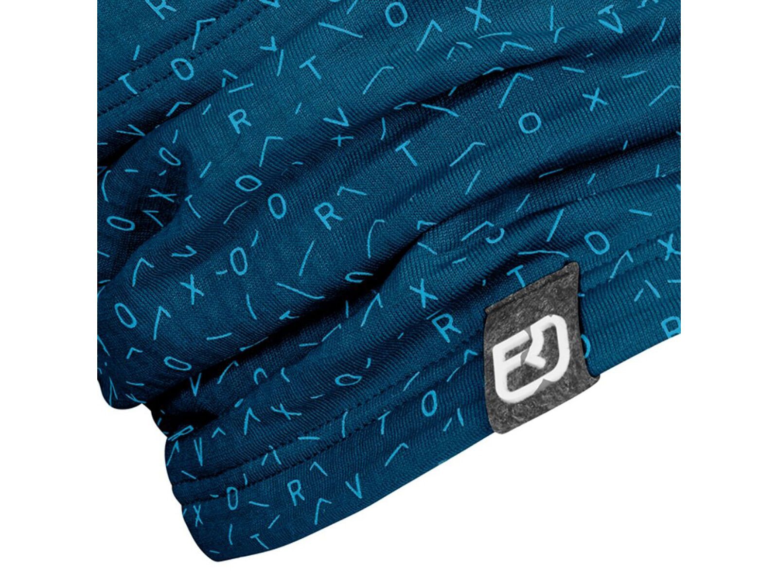 Ortovox Merino Fleece Light Grid Neckwarmer, petrol blue - Bild 2