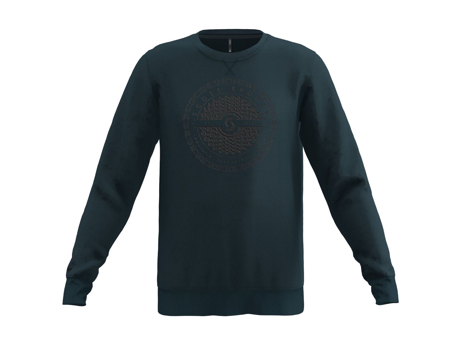 Scott 10 Casual Dye L/Sl Crewneck, nightfall blue - Bild 1