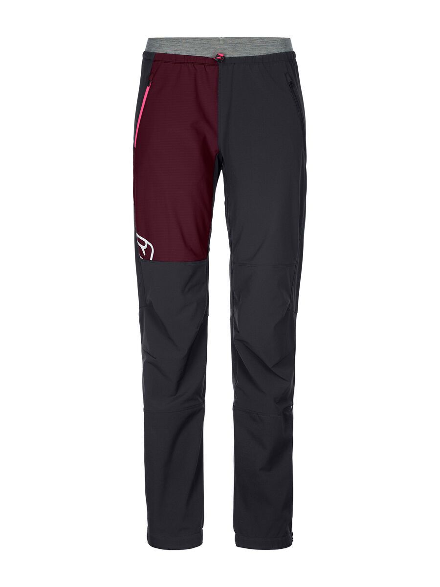 Ortovox Merino Airsolation Berrino Pants Long W, black raven - Bild 1