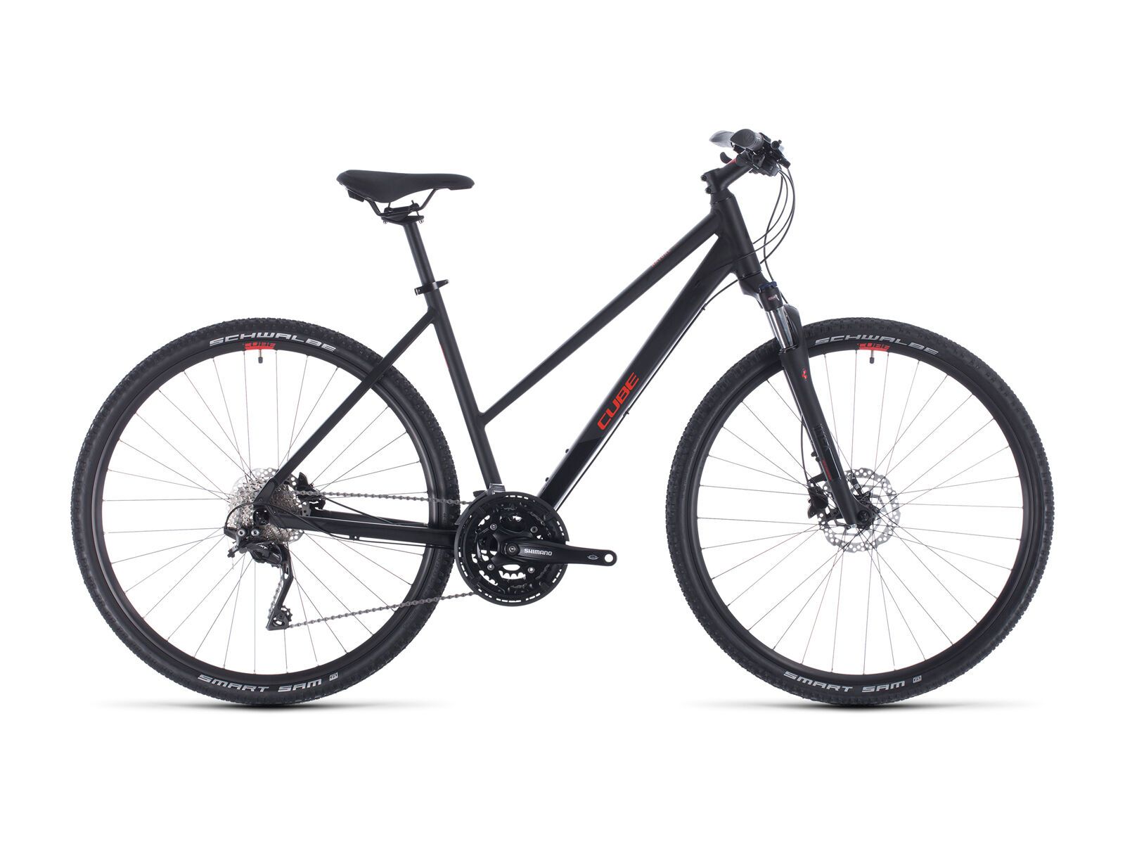 Cube Nature EXC Trapeze, black´n´red - Bild 1