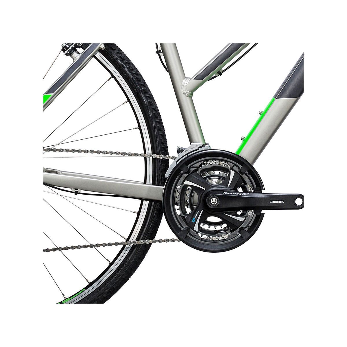 Cube Curve Trapeze, silver´n´flashgreen - Bild 3