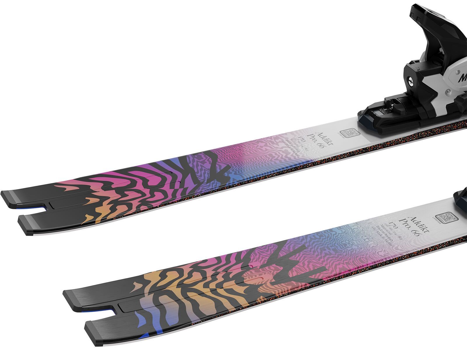 Salomon Addikt Pro 66 + MI12 GW F80, white/race blue/rhodamine - Bild 7