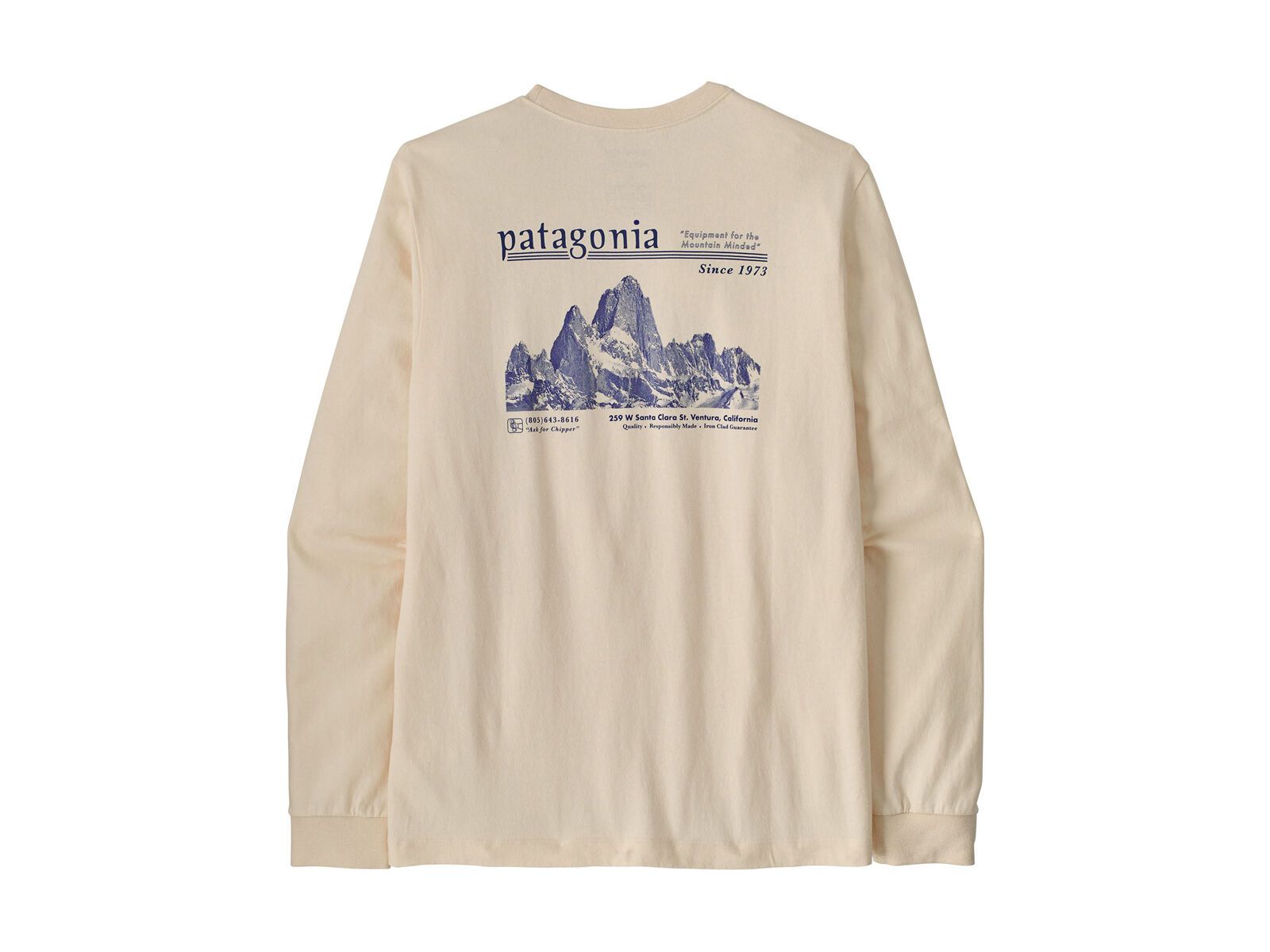 Patagonia Men's Long-Sleeved Midweight Hut Tripper Skyline T-Shirt, undyed natural - Bild 2