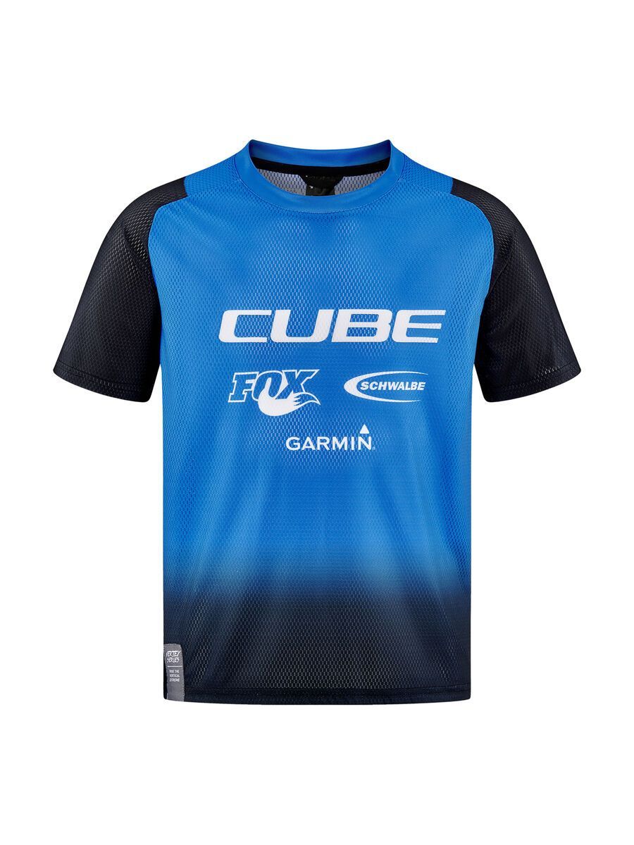 Cube Vertex Trikot Rookie kurzarm X Actionteam, black´n´blue - Bild 1