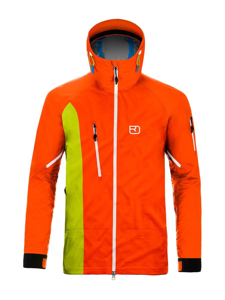 Ortovox 3L Merino Jacket La Grave, crazy orange - Bild 1