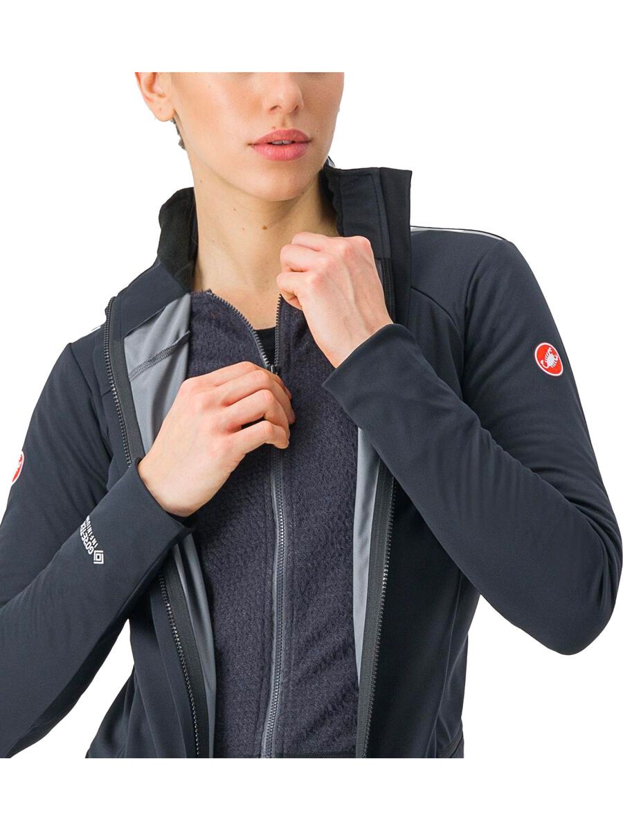 Castelli Alpha Doppio RoS W Jacket, light black/silver reflex-dark - Bild 5