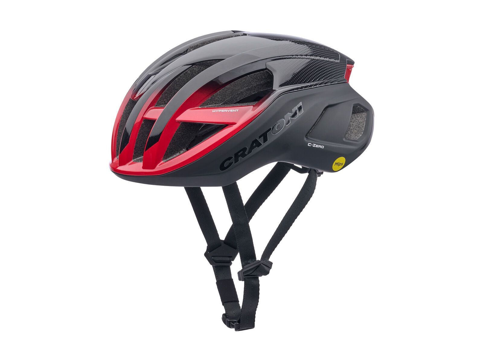 Cratoni C-Zero MIPS, black-red glossy-matt - Bild 1