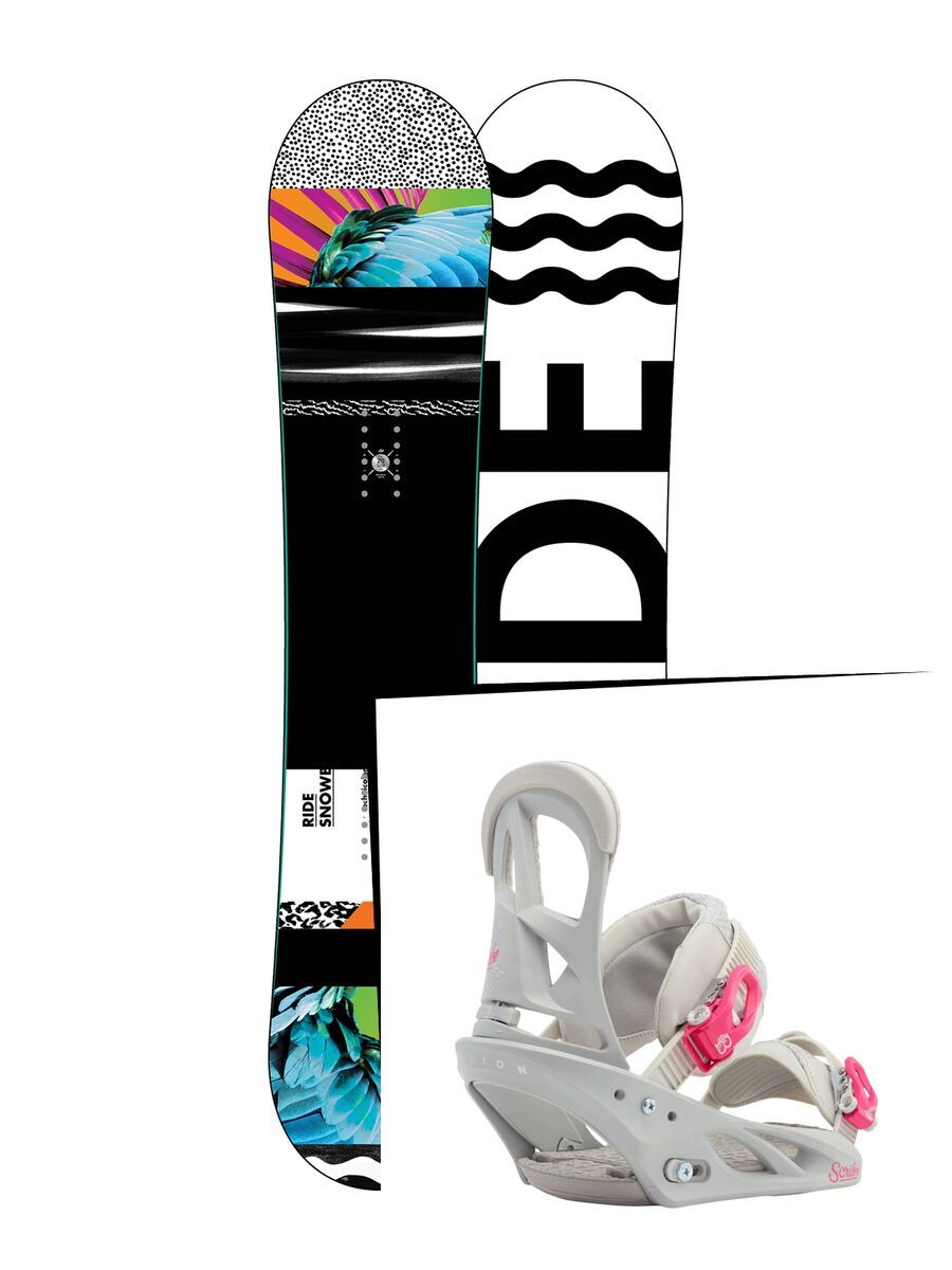 Set: Ride Rapture 2017 + Burton Scribe 2015, Nancy Gray - Snowboardset - Bild 1