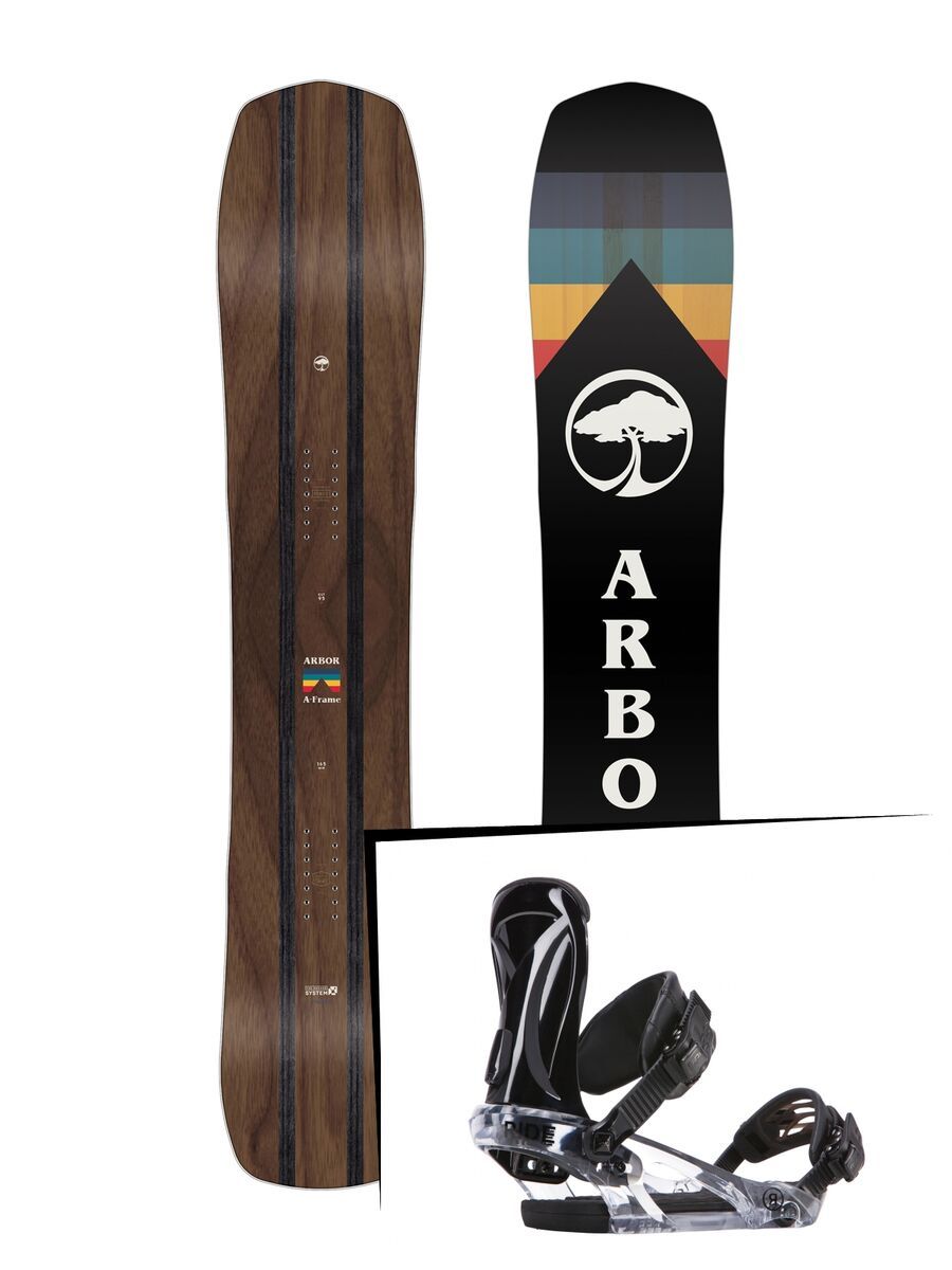 Set: Arbor A-Frame 2019 + Ride KS black - Bild 1