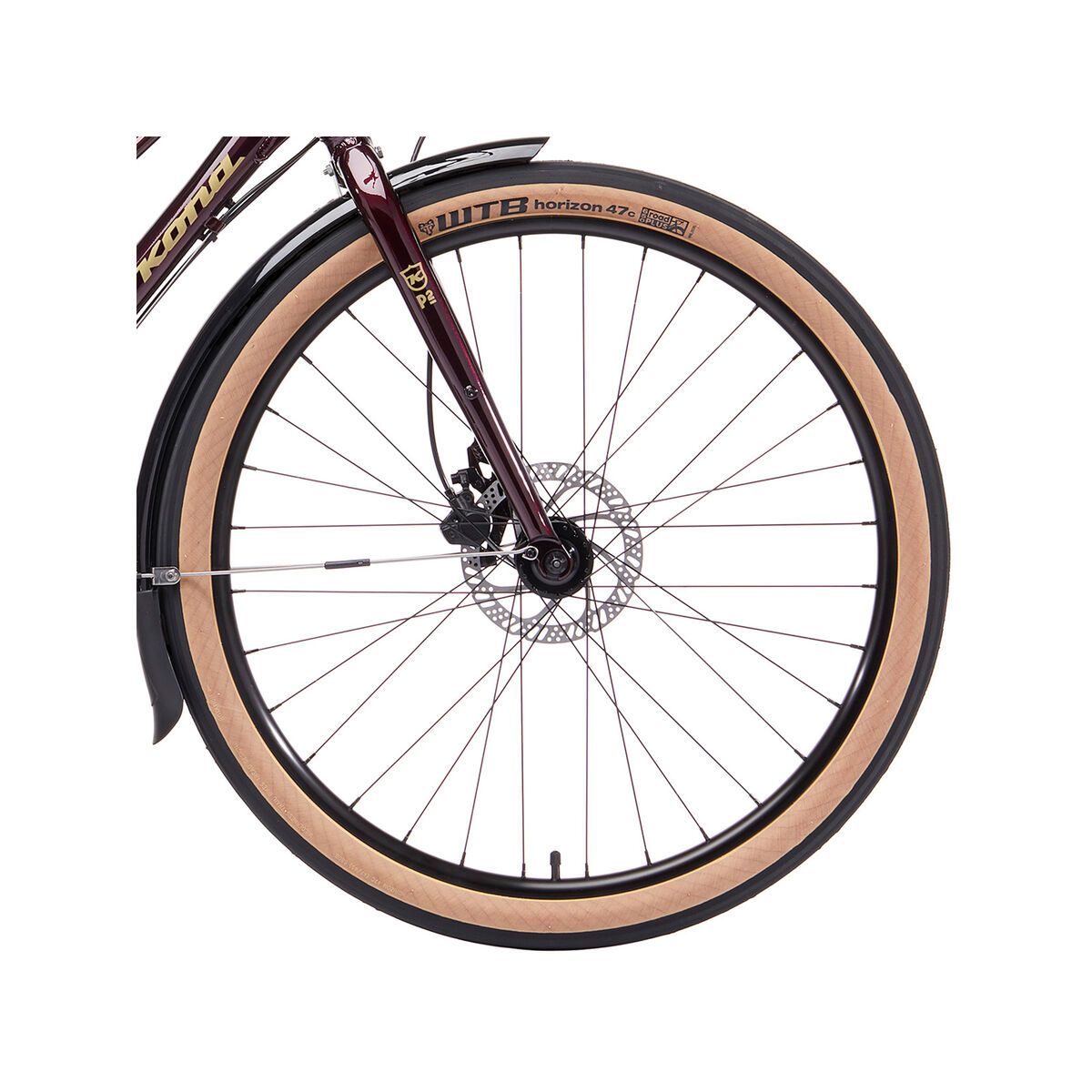 Kona Coco, matt deep red w/ metallic gold decals - Bild 3