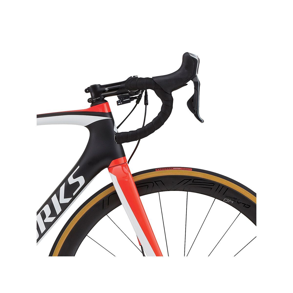 Specialized S-Works Tarmac Disc Di2, satin carbon/gloss rocket red/white - Bild 5