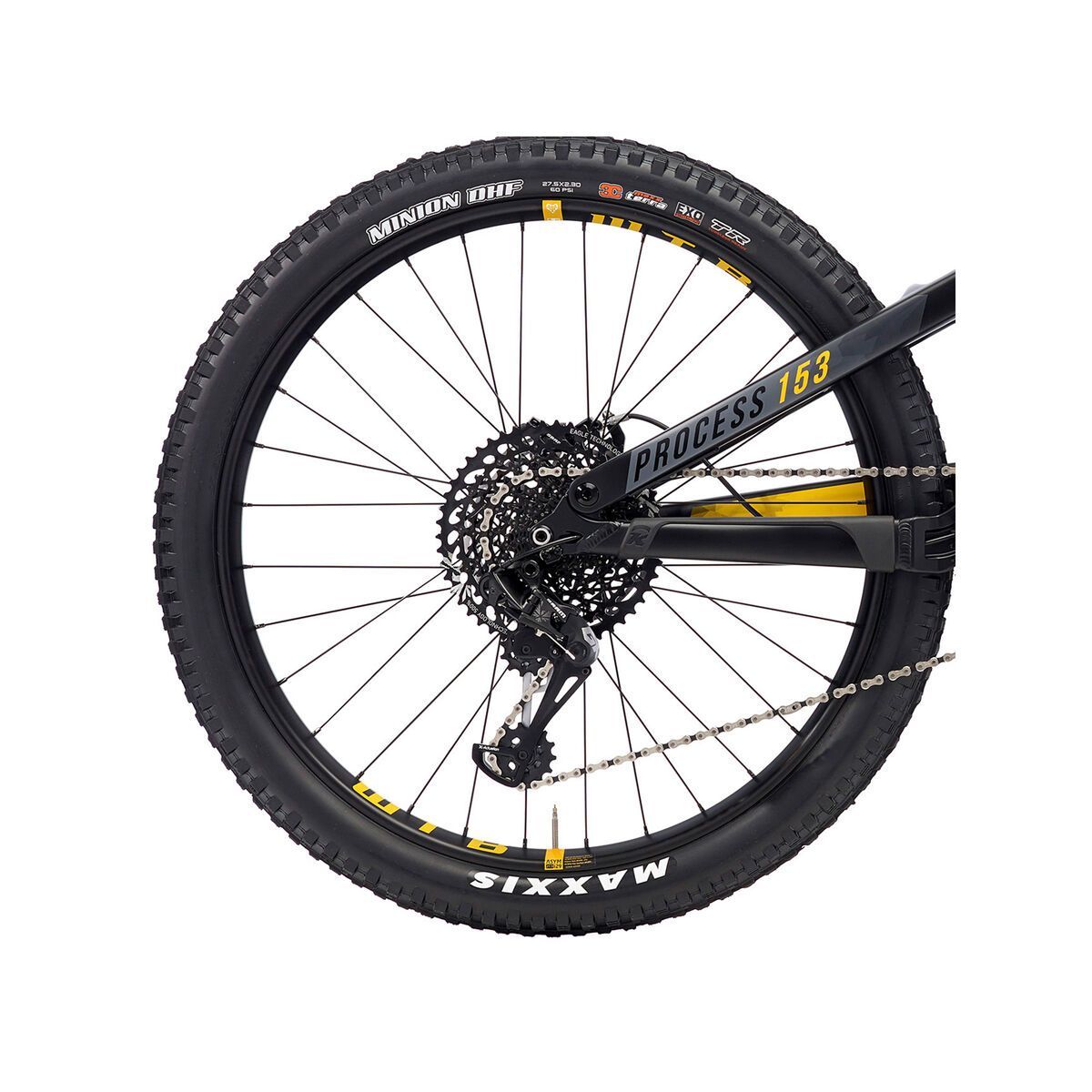 Kona Process 153 CR 27.5, matt black w/gray & yellow decals - Bild 5