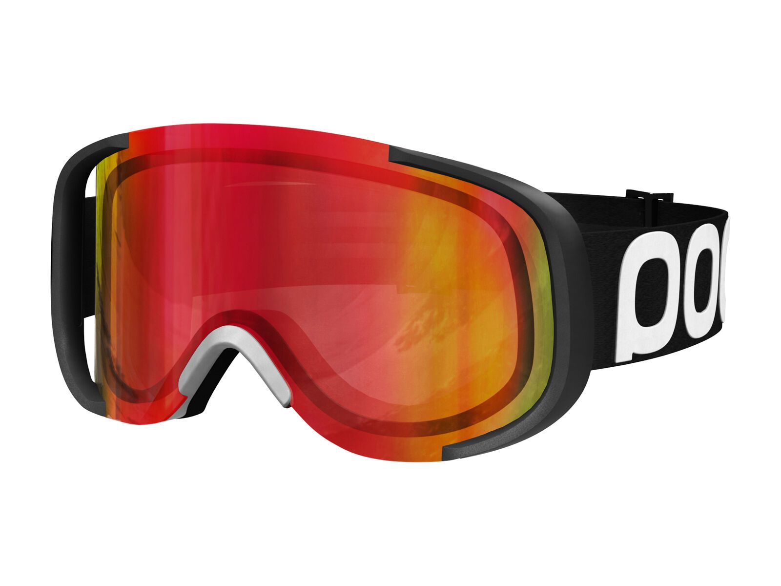 POC Cornea Flow, black/persimmon-red mirror - Bild 1