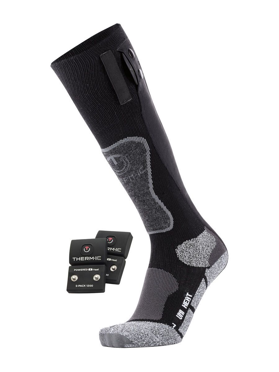 Therm-ic PowerSock Set Heat Uni + S-Pack 1200, grey - Bild 1