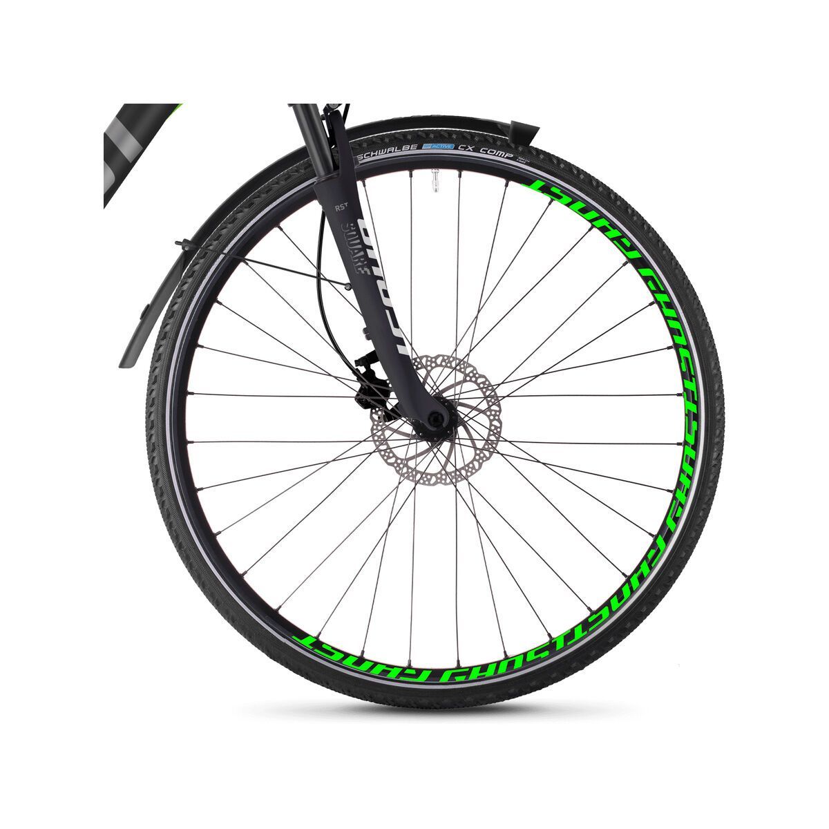 Ghost Square Cross X 5.8 AL, titanium gray/micro chip gray/neon green - Bild 2