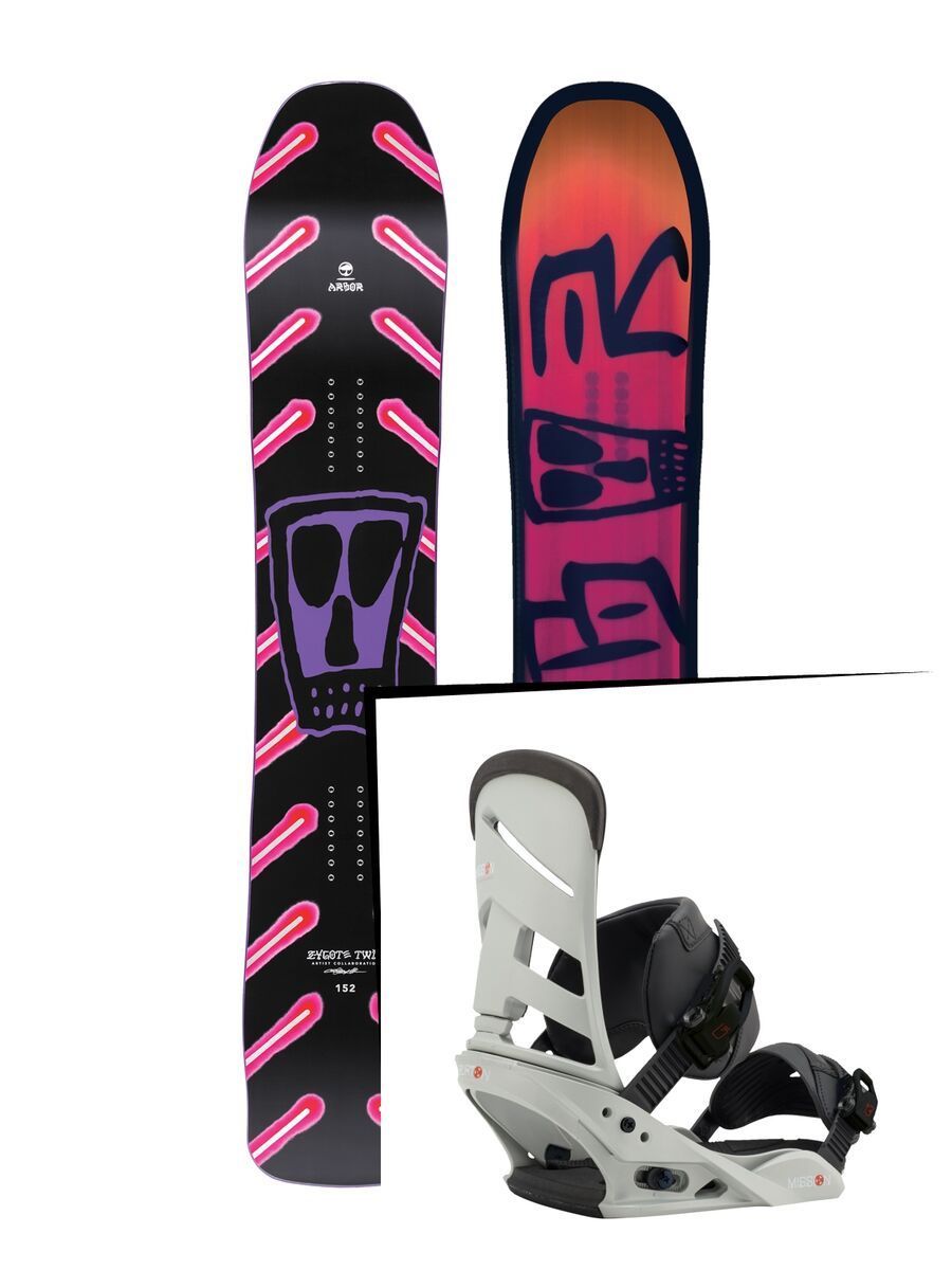 Set: Arbor Zygote Twin 2017 + Burton Mission (1712876S) - Bild 1