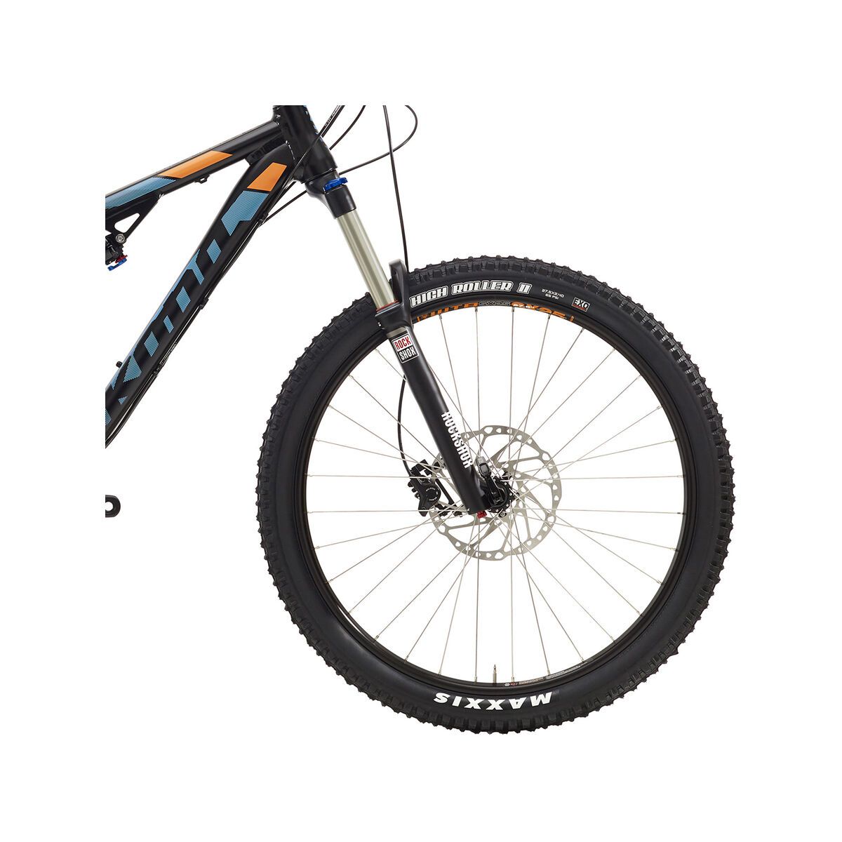 Kona Precept 150, matt black w/ cyan & orange decals - Bild 2