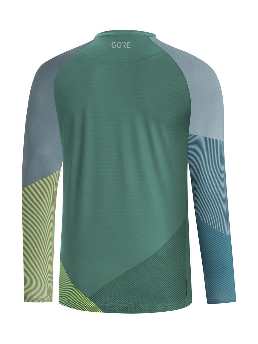 GOREWEAR C5 Trail Trikot Langarm, nordic blue/citrus green - Bild 2